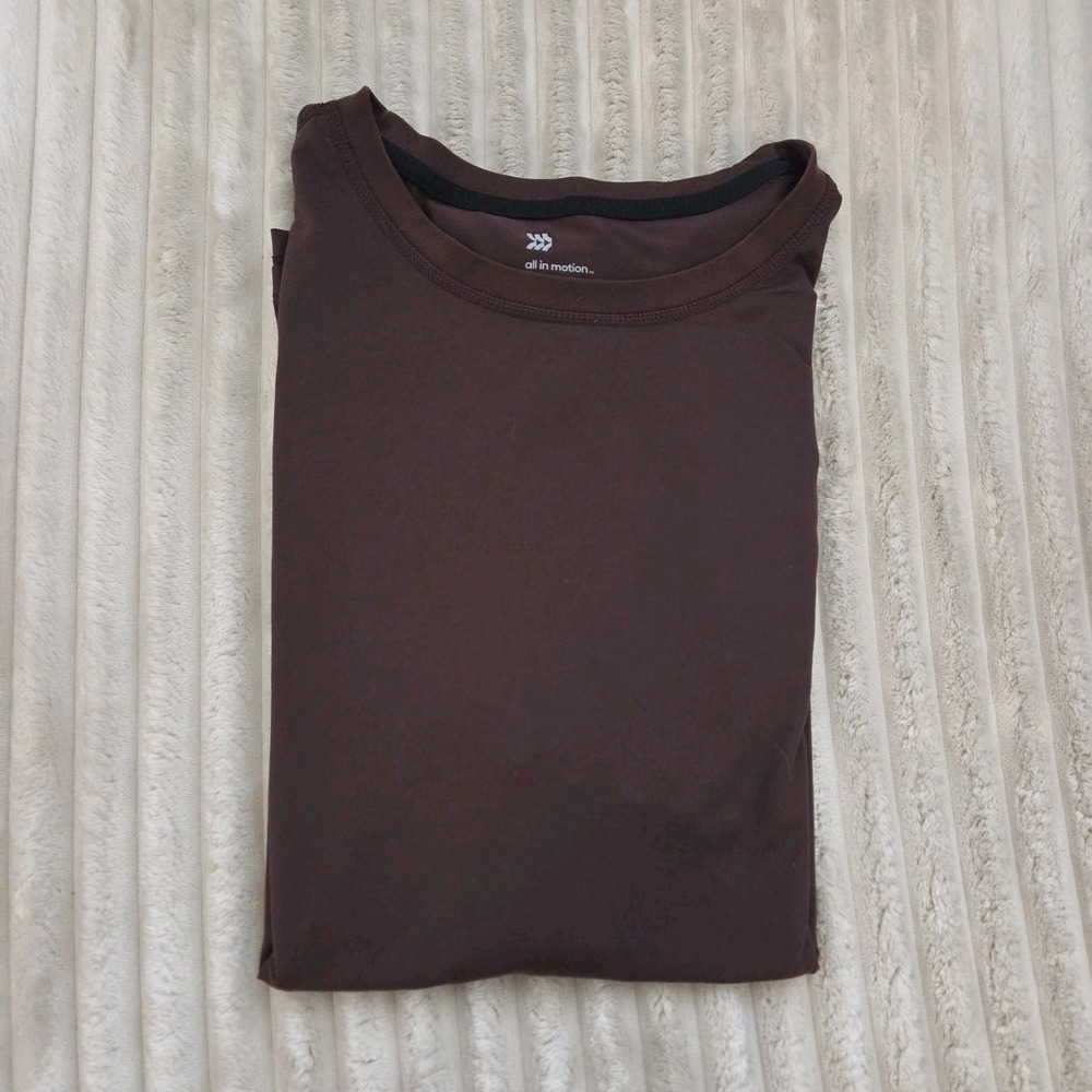 All in Motion Men's XXL Maroon Short Sleeve Athletic T-Shirt Top